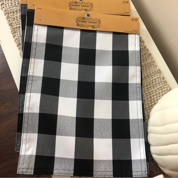 Fashionable Farmhouse Fall Themed Table Mats (Sold in sets of 2) Buffalo Check - Picture 2 of 6